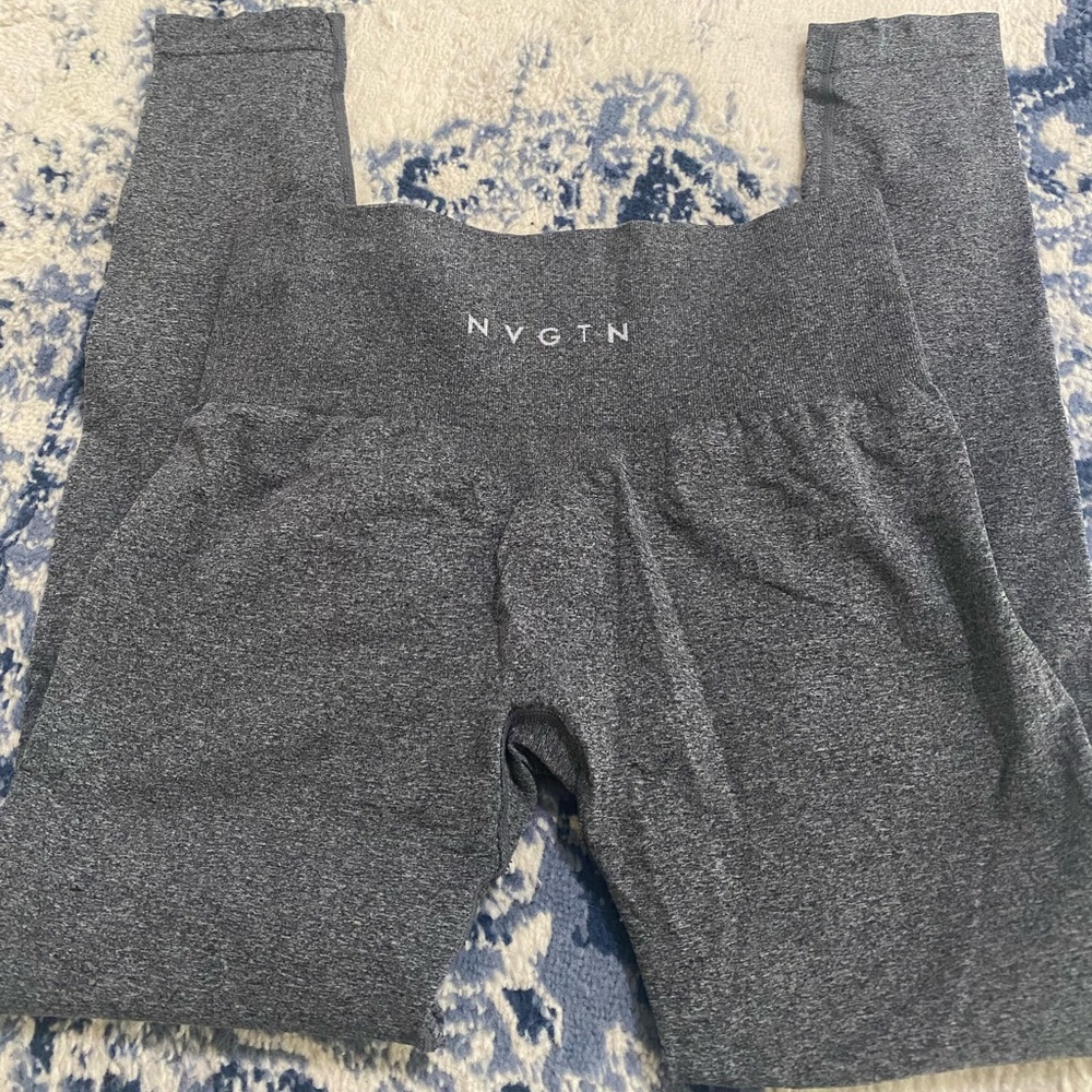 Grey navigation seamless leggings (no contour)
